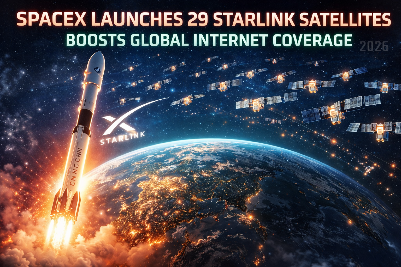 SpaceX Launches 29 More Starlink Satellites, Expanding Global Internet ...
