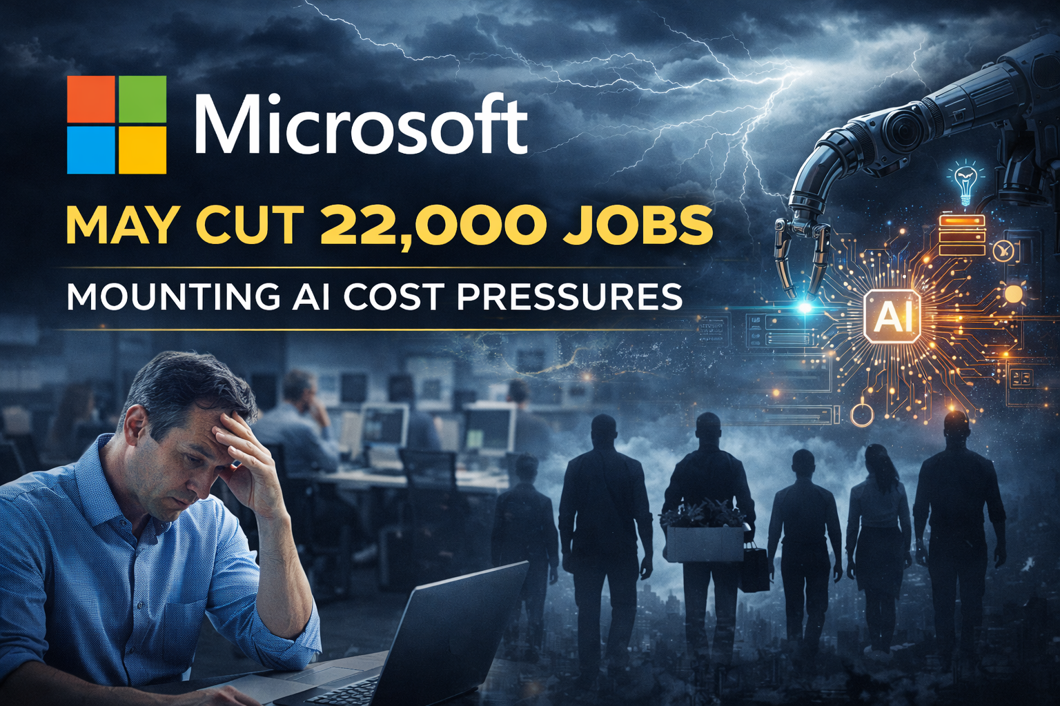 Microsoft Faces Possible LargeScale Job Cuts Amid Rising AI Costs