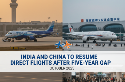 India and China to Resume Direct Flights After Five-Year Gap