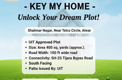 UIT Scheme Plot for Sale – Shalimar Nagar, Near Telco Circle, Alwar (South Facing)